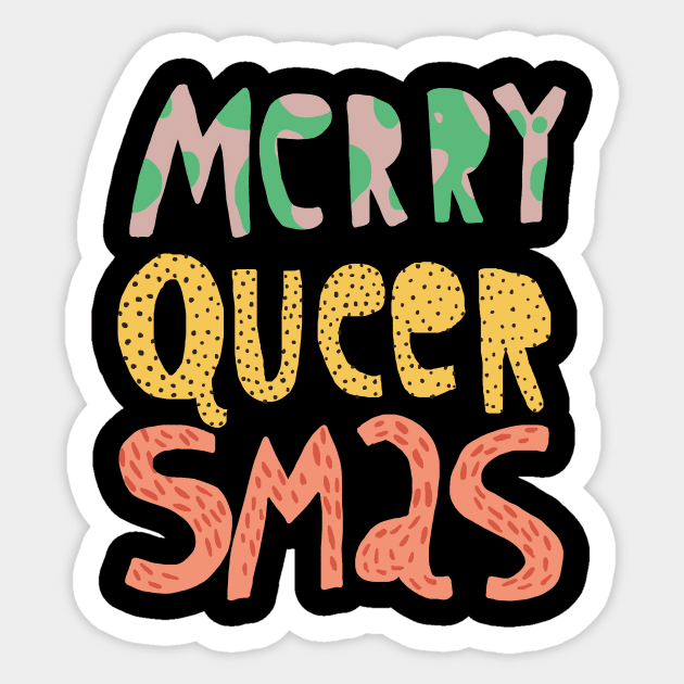 Merry Queersmas Sticker by ezrawsmith